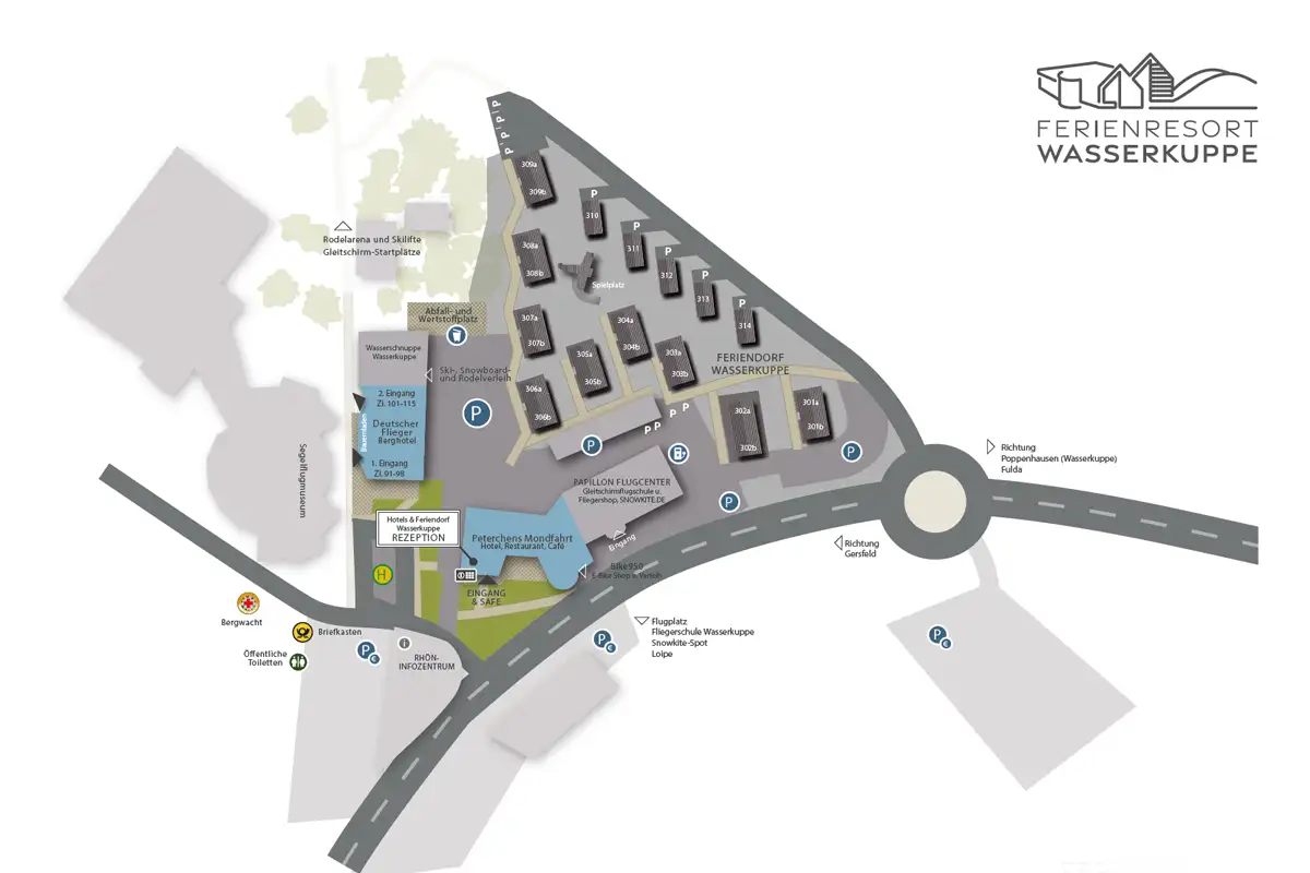 Lageplan Ferienresort Wasserkuppe